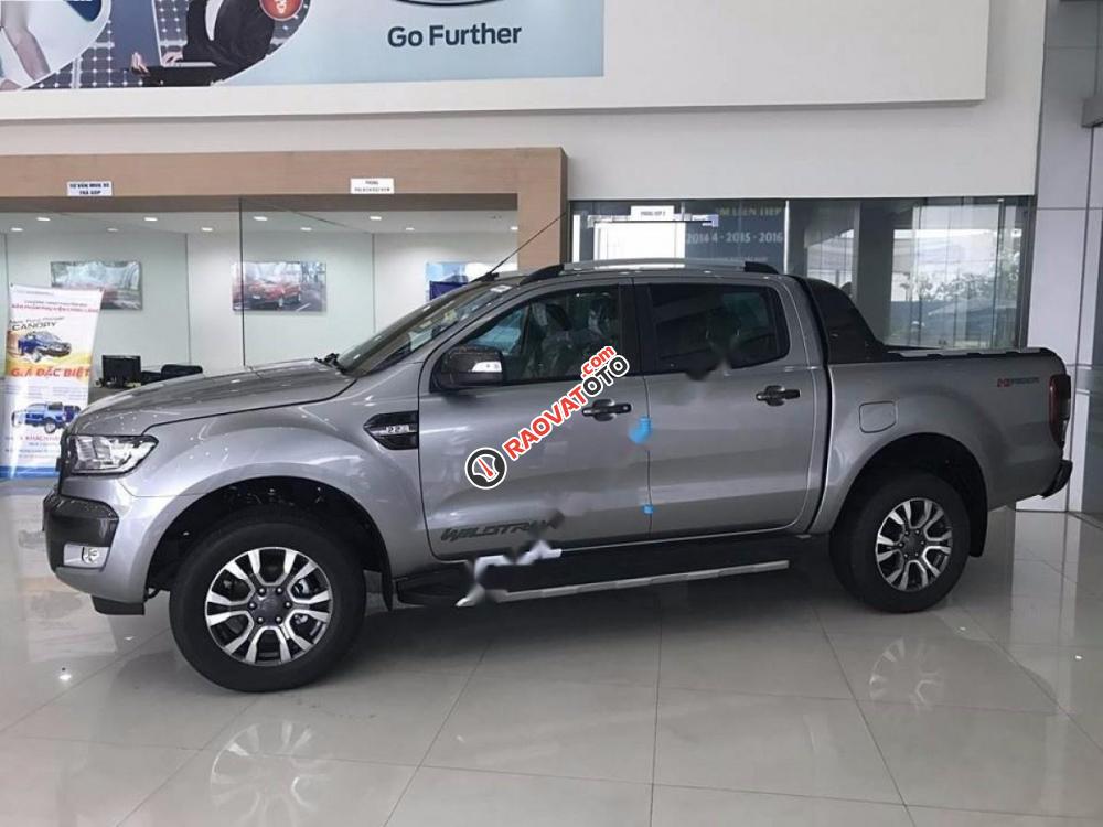 Bán xe Ford Ranger Wildtrak 2.2L 4x4 AT đời 2017, màu xám, nhập khẩu, 820 triệu-1