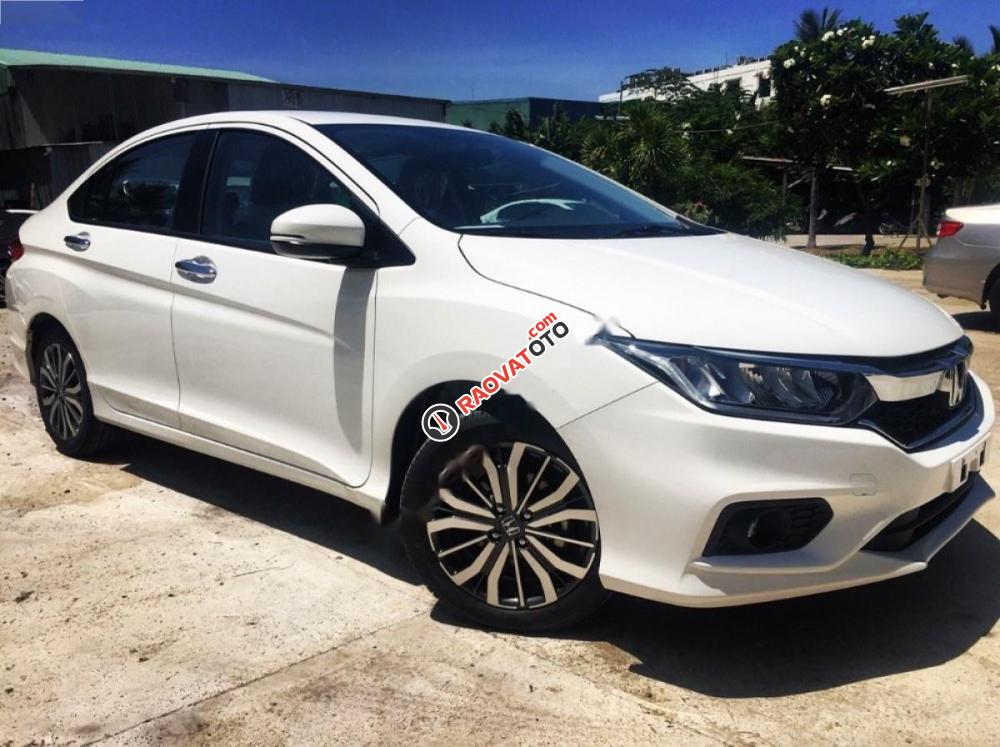 Bán xe Honda City 1.5TOP năm 2017, màu trắng-0