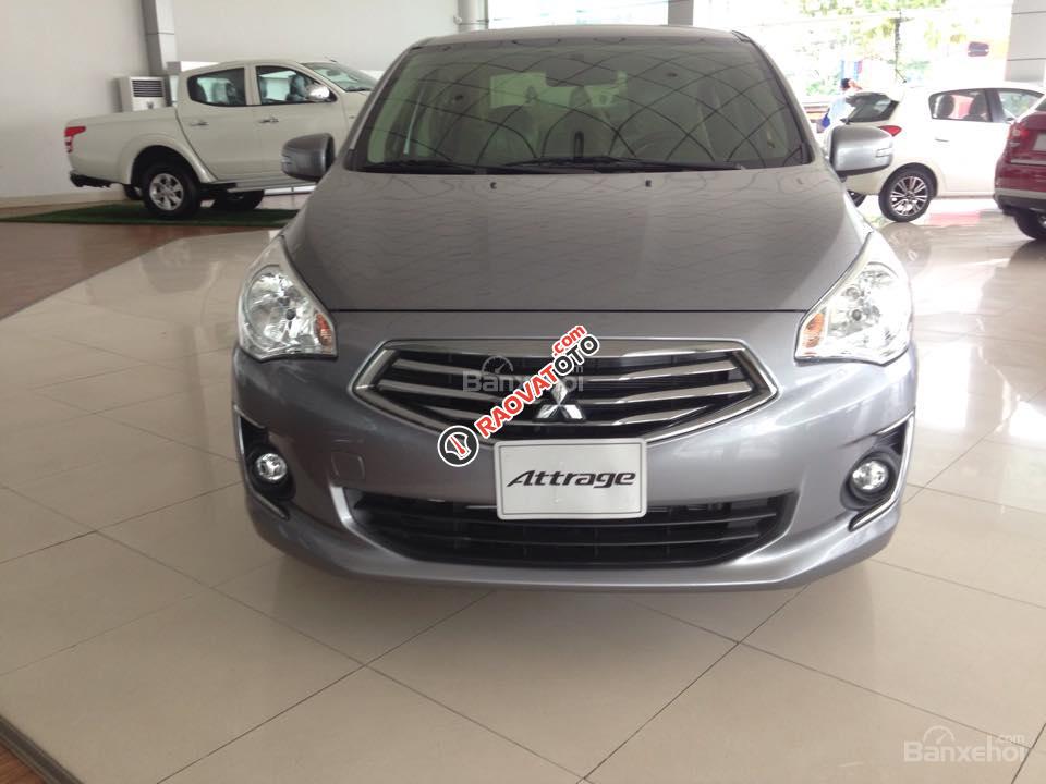 Cần bán Mitsubishi Attrage, màu xám (ghi), nhập khẩu, giá tốt nhất, cho vay 80%, hotline: 0905.91.01.99 Phú-2