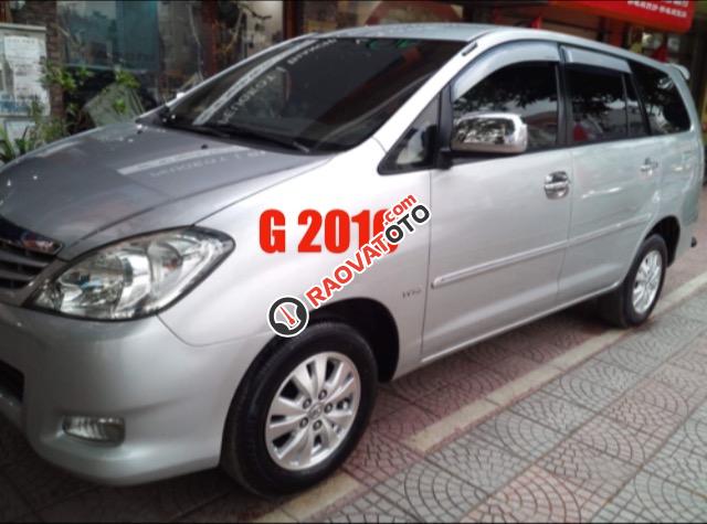 Bán xe Toyota Innova G màu ghi bạc, số sàn, SX cuối 2010, BS Hà Nội-0