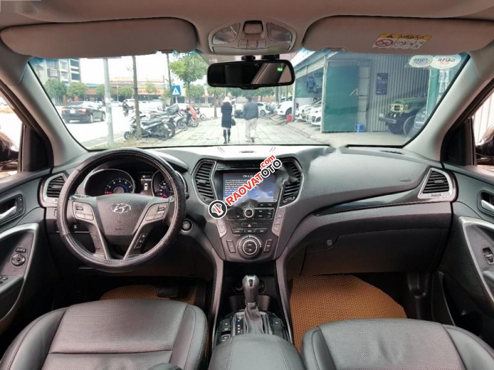 Bán ô tô Hyundai Santa Fe 2.4AT đời 2015, màu nâu giá cạnh tranh-4