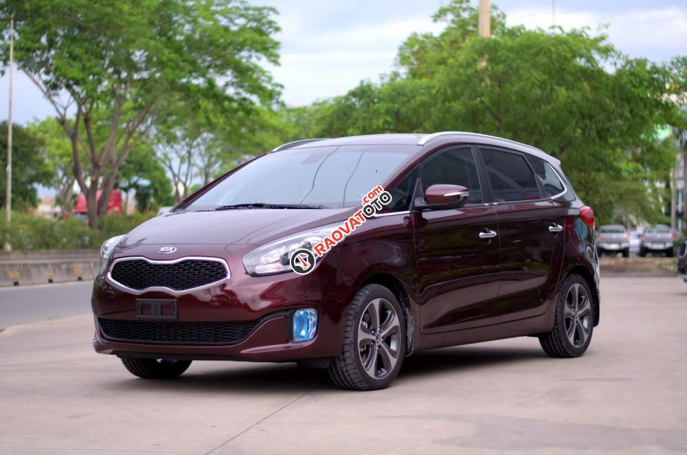 Bán Kia Rondo DAT đời 2017, màu đỏ mận-1