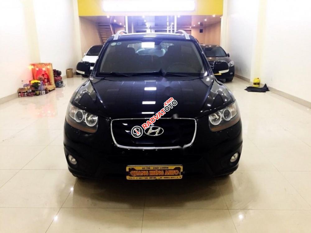 Cần bán xe Hyundai Santa Fe 2.0 CRDI đời 2010, màu đen, nhập khẩu nguyên chiếc, giá 679tr-0