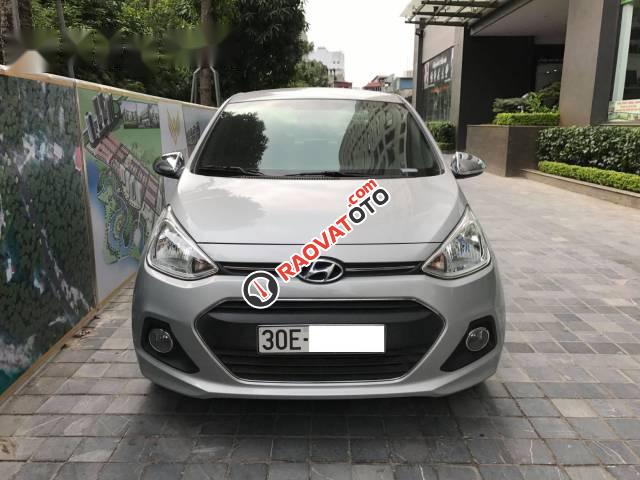 Bán Hyundai Grand i10 MT 1.25 đời 2016, màu bạc, nhập khẩu, 358tr-0