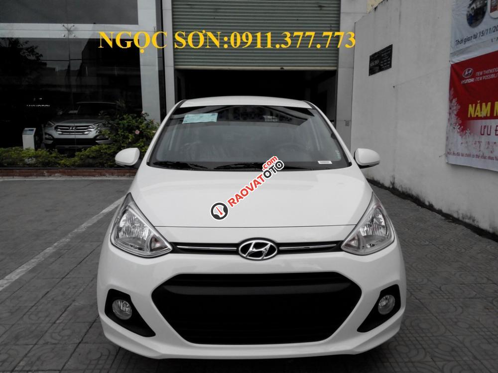 Cần bán xe Hyundai Grand i10 mới, màu trắng - LH Ngọc Sơn: 0911.377.773-20