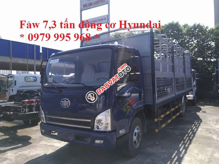 Bán xe tải Faw động cơ Hyundai 7.3 tấn thùng mui bạt. Liên hệ 0979 995 968-4