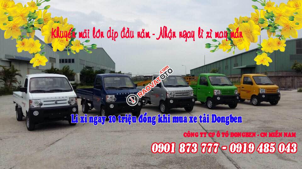 Hỗ trợ mua xe tải nhỏ Dongben trả góp, giá xe tải Dongben 800kg 900kg tốt nhất Sài Gòn, giao ngay xe-0