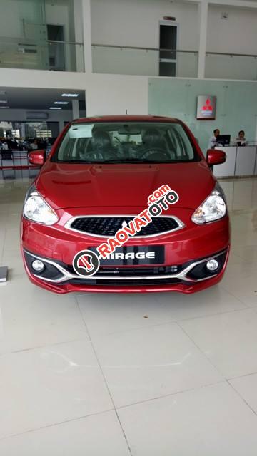 Bán xe Mitsubishi Mirage năm 2017, màu đỏ, nhập khẩu chính hãng-1