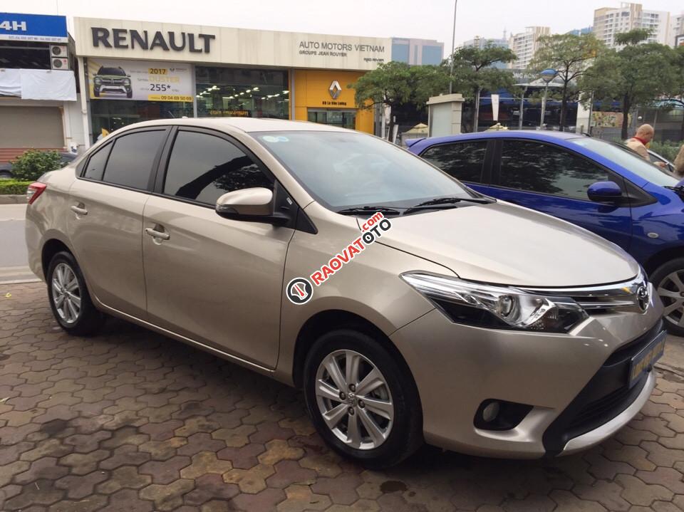 Bán xe Toyota Vios 1.5G đời 2015, màu vàng cát-3