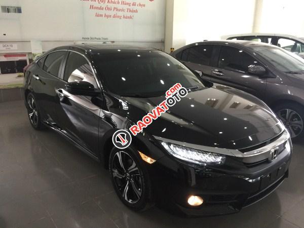 Bán Honda Civic 2018, màu đen, xe nhập Thái, km 40tr, trả góp, giao ngay, 763tr - LH 0935588699-0