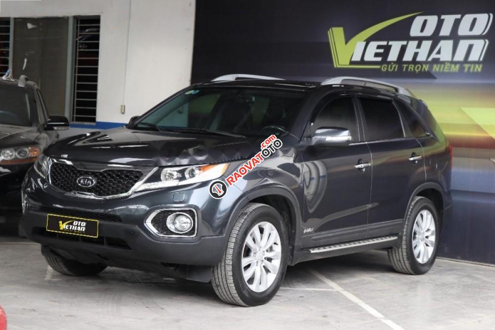 Bán ô tô Kia Sorento 2.4AT 4WD 2014, màu xám-0