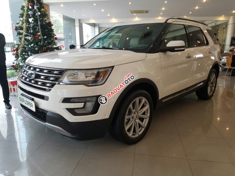 Bán ô tô Ford Explorer model 2017, màu trắng, nhập khẩu-1