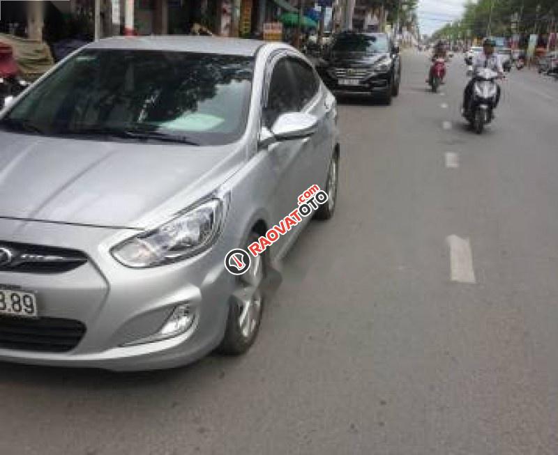 Bán xe Hyundai Accent đời 2012, màu bạc, xe nhập-0