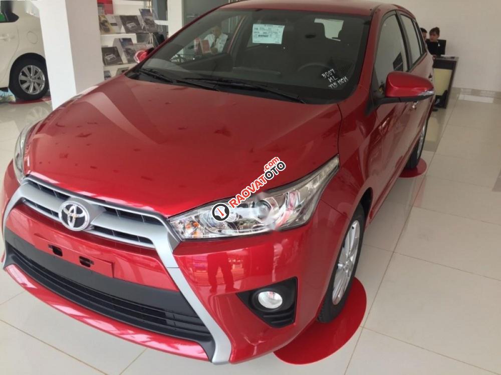 Bán xe Toyota Yaris 1.5G đời 2017, màu đỏ, nhập khẩu nguyên chiếc, giá 592tr-2