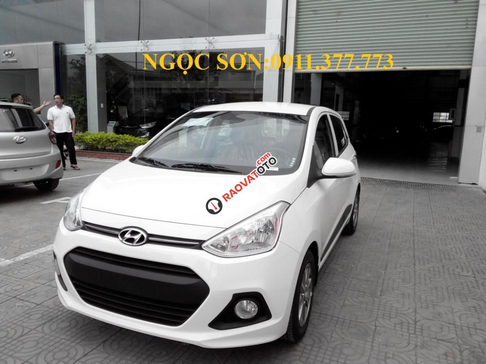 Cần bán xe Hyundai Grand i10 mới, màu trắng - LH Ngọc Sơn: 0911.377.773-18