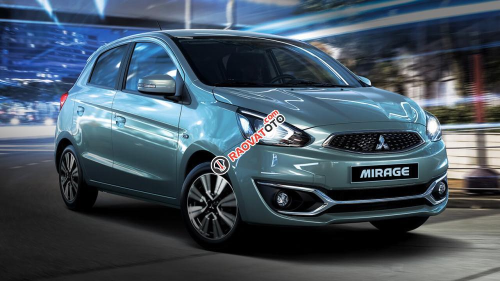 Bán xe Mitsubishi Mirage CVT 2017, màu đỏ, xe nhập, giá tốt-12