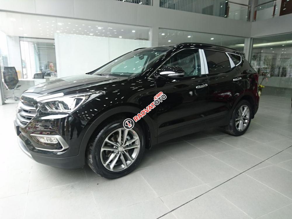 Hyundai Santa Fe máy xăng SX 2018 màu đen các phiên bản giao ngay, nhiều ưu đãi, khuyến mãi lớn-2