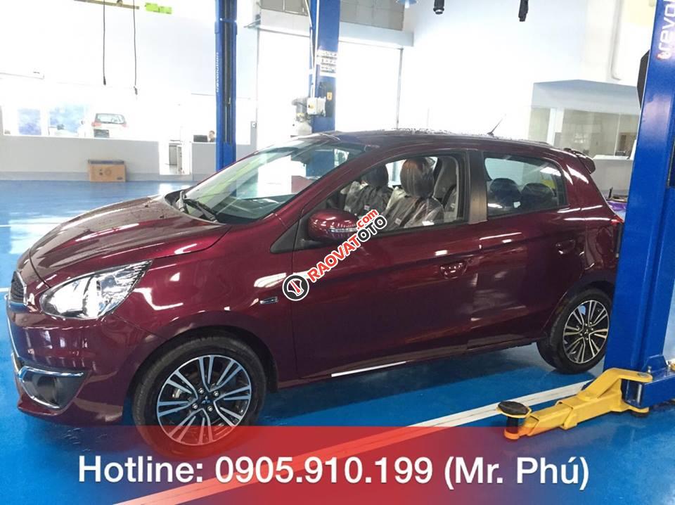 Cần bán Mitsubishi Mirage ở Đà Nẵng, màu đỏ, nhập khẩu chính hãng, giao xe tận nơi, cho vay 80%-1