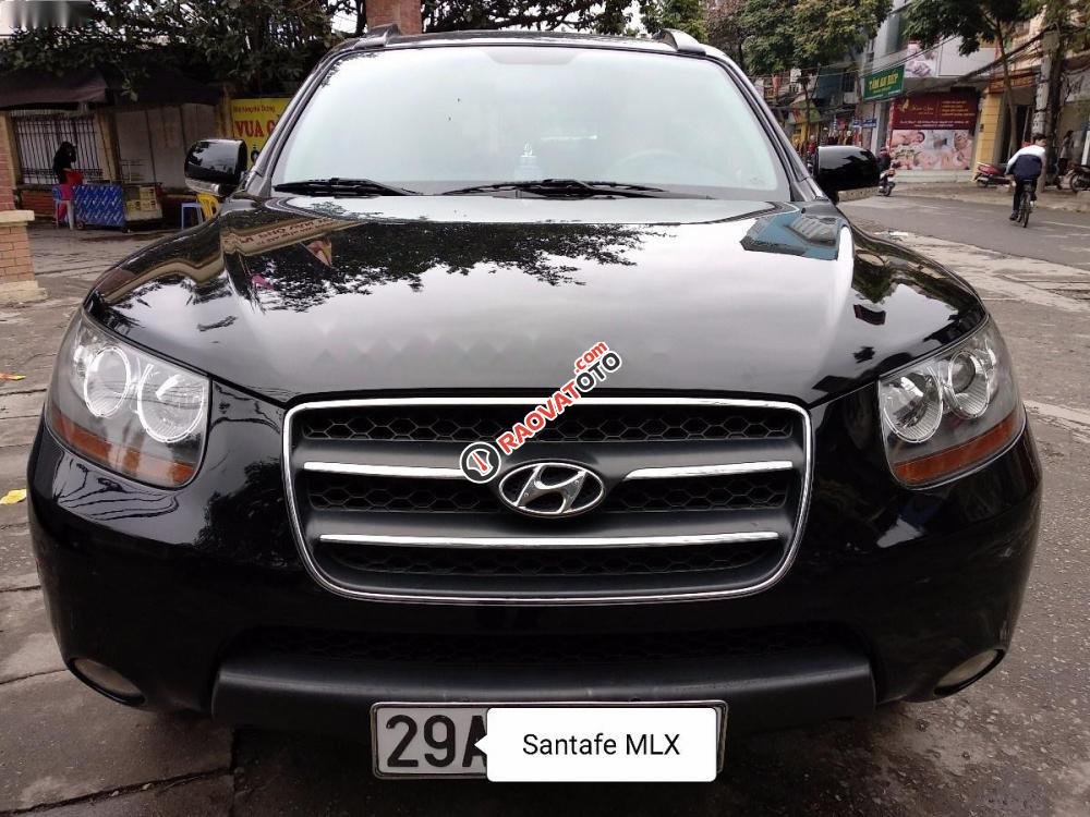 Cần bán gấp Hyundai Santa Fe MLX năm 2008, màu đen, xe nhập chính chủ-0