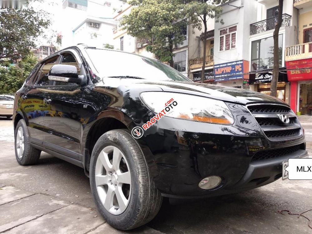 Cần bán gấp Hyundai Santa Fe MLX năm 2008, màu đen, xe nhập chính chủ-1