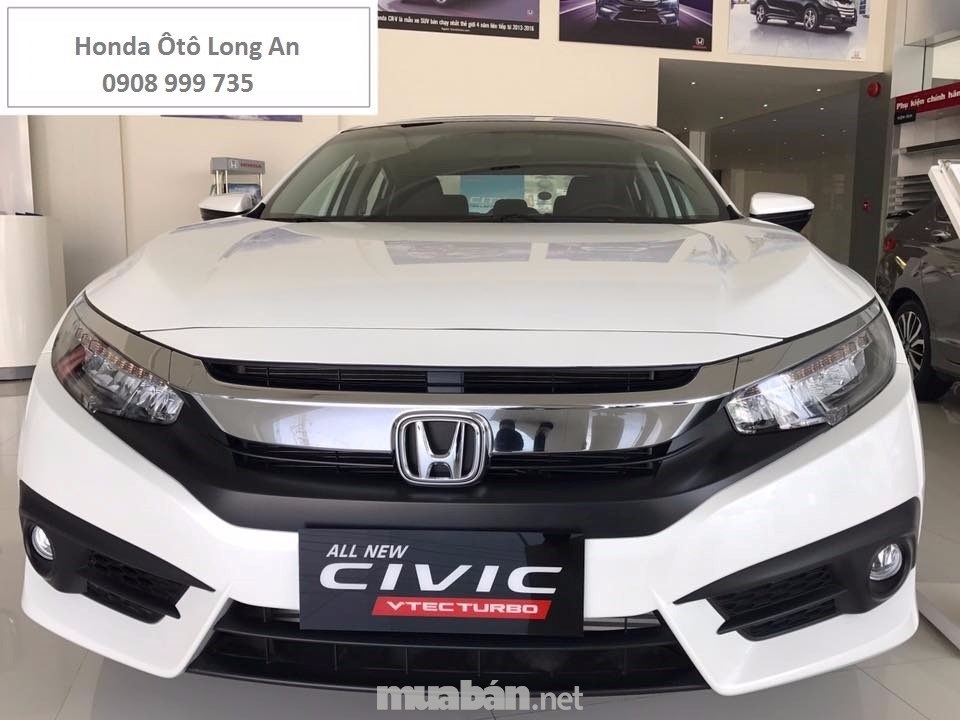 Bán Honda Civic đời 2017, màu trắng, 898 triệu-0