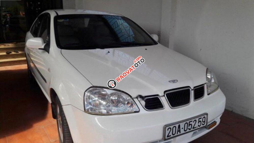 Cần bán lại xe Daewoo Lacetti đời 2005, màu trắng, giá chỉ 150 triệu-8