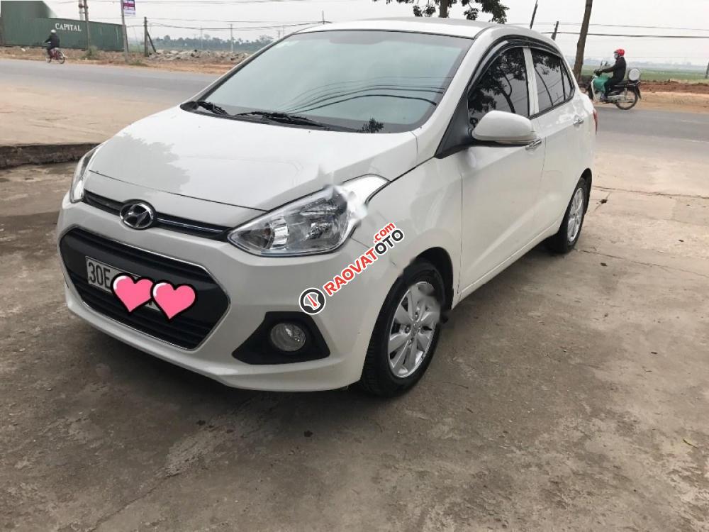 Cần bán Hyundai Grand i10 1.2 MT đời 2016, màu trắng, nhập khẩu nguyên chiếc số sàn, giá tốt-1