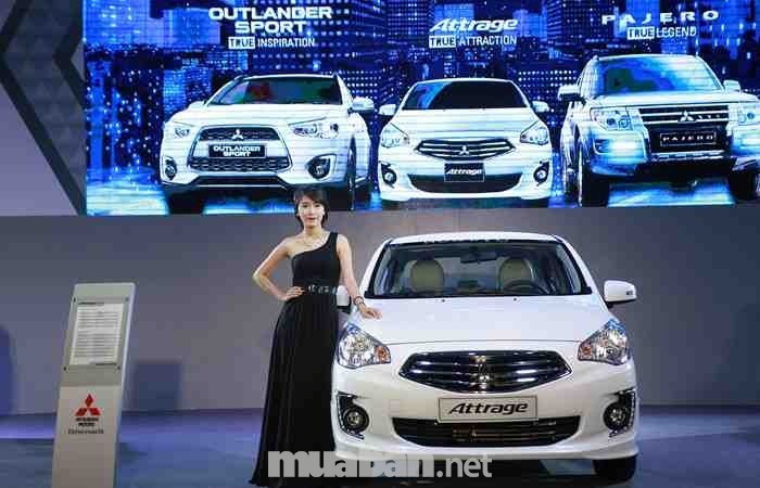 Bán Mitsubishi Attrage 2017, màu trắng, nhập khẩu chính hãng-0