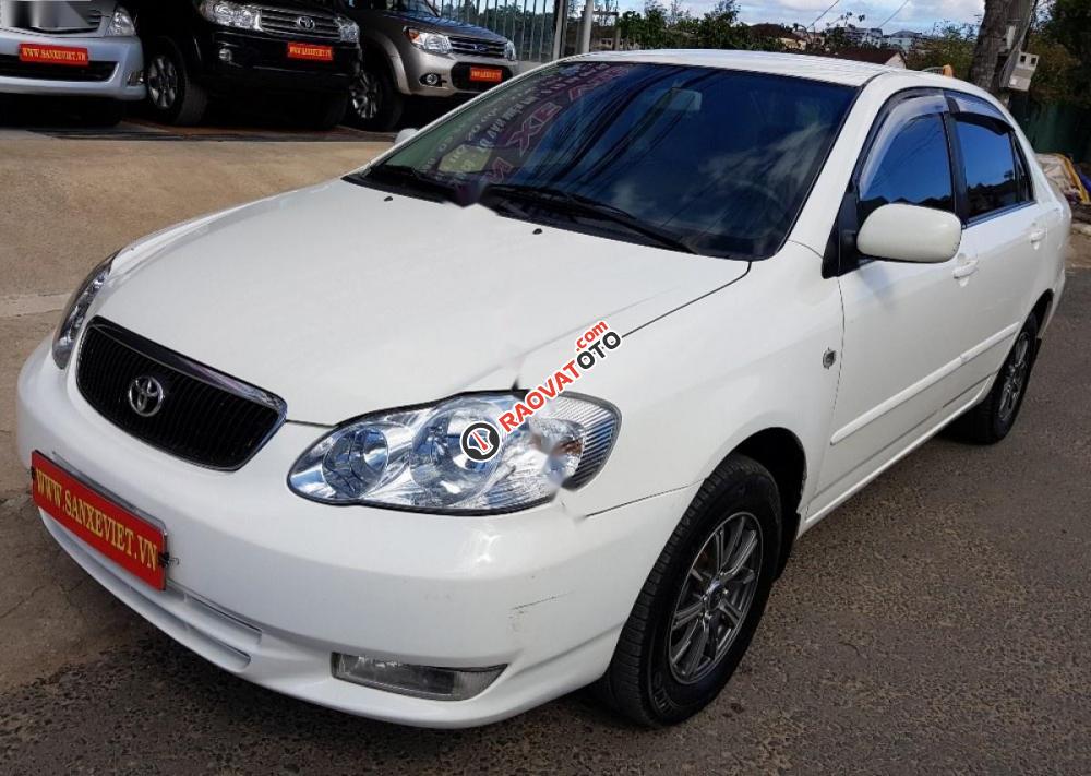 Cần bán lại xe Toyota Corolla altis 1.8G MT đời 2003, màu trắng-0