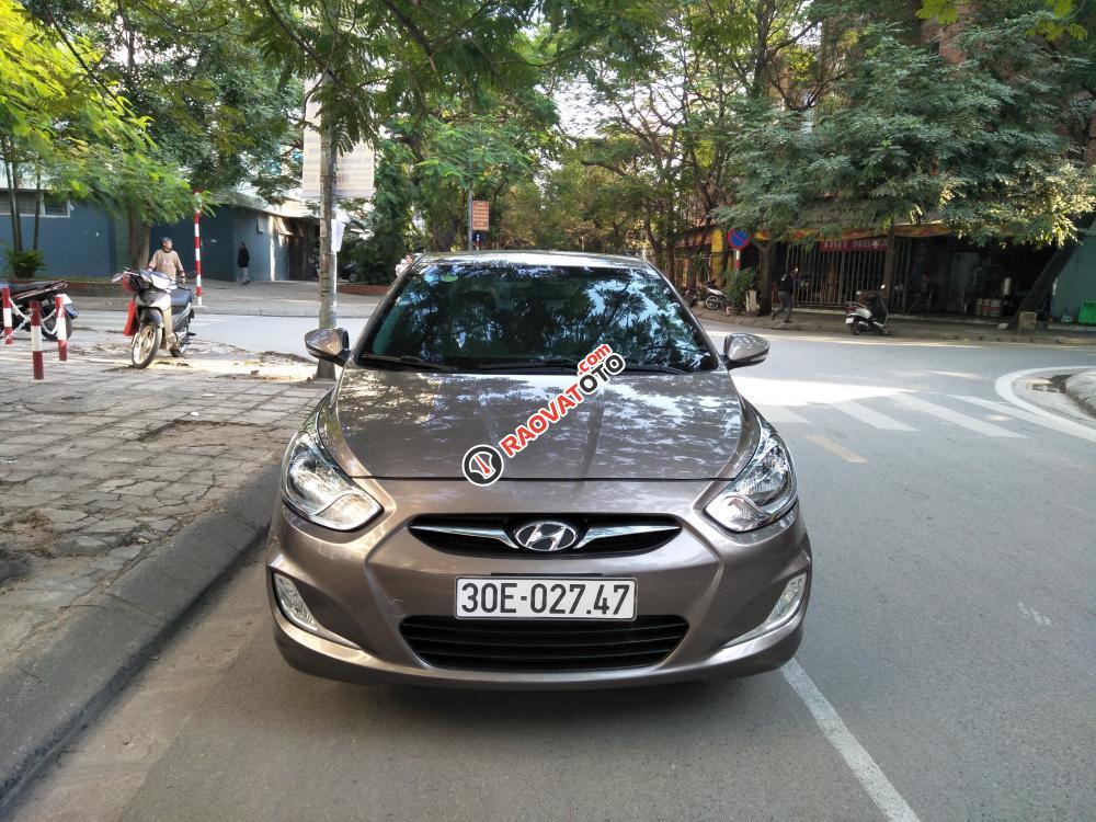 Bán Hyundai Accent AT đời 2011, màu nâu, nhập khẩu-0