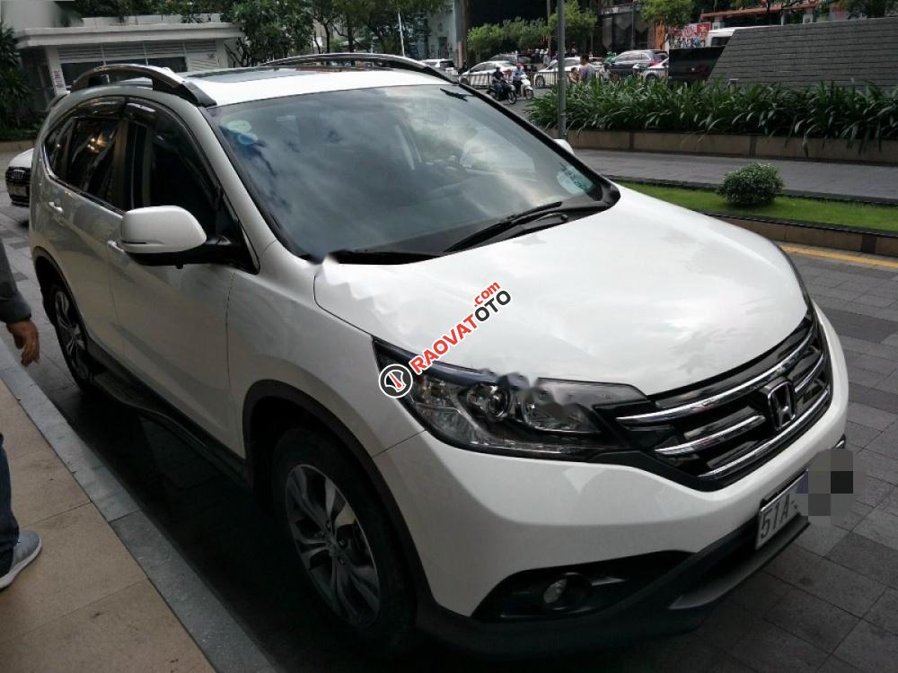 Bán Honda CR V 2.4 sản xuất 2014, màu trắng như mới giá cạnh tranh-0