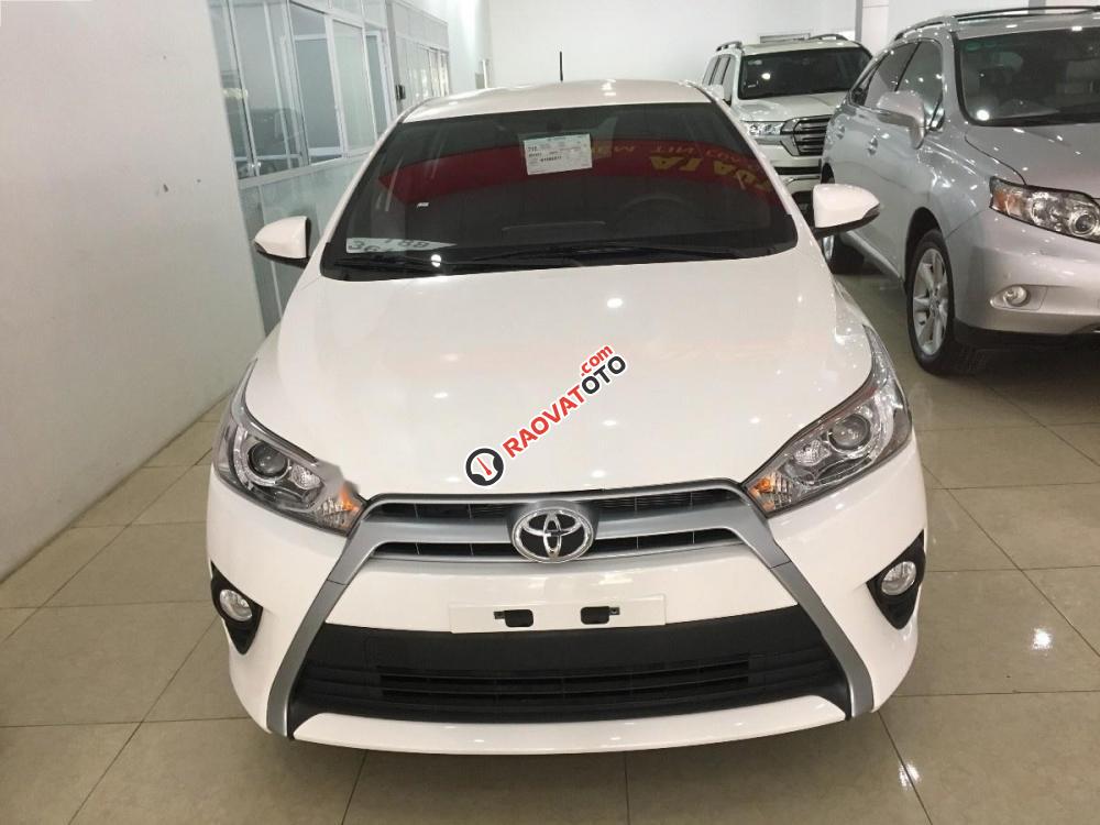 Bán xe Toyota Yaris 1.5G đời 2017, màu trắng, xe nhập-1