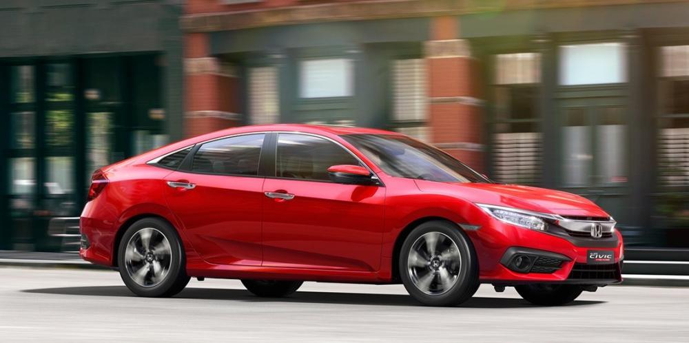 Bán Honda Civic đời 2017, màu đỏ, nhập khẩu chính hãng-0