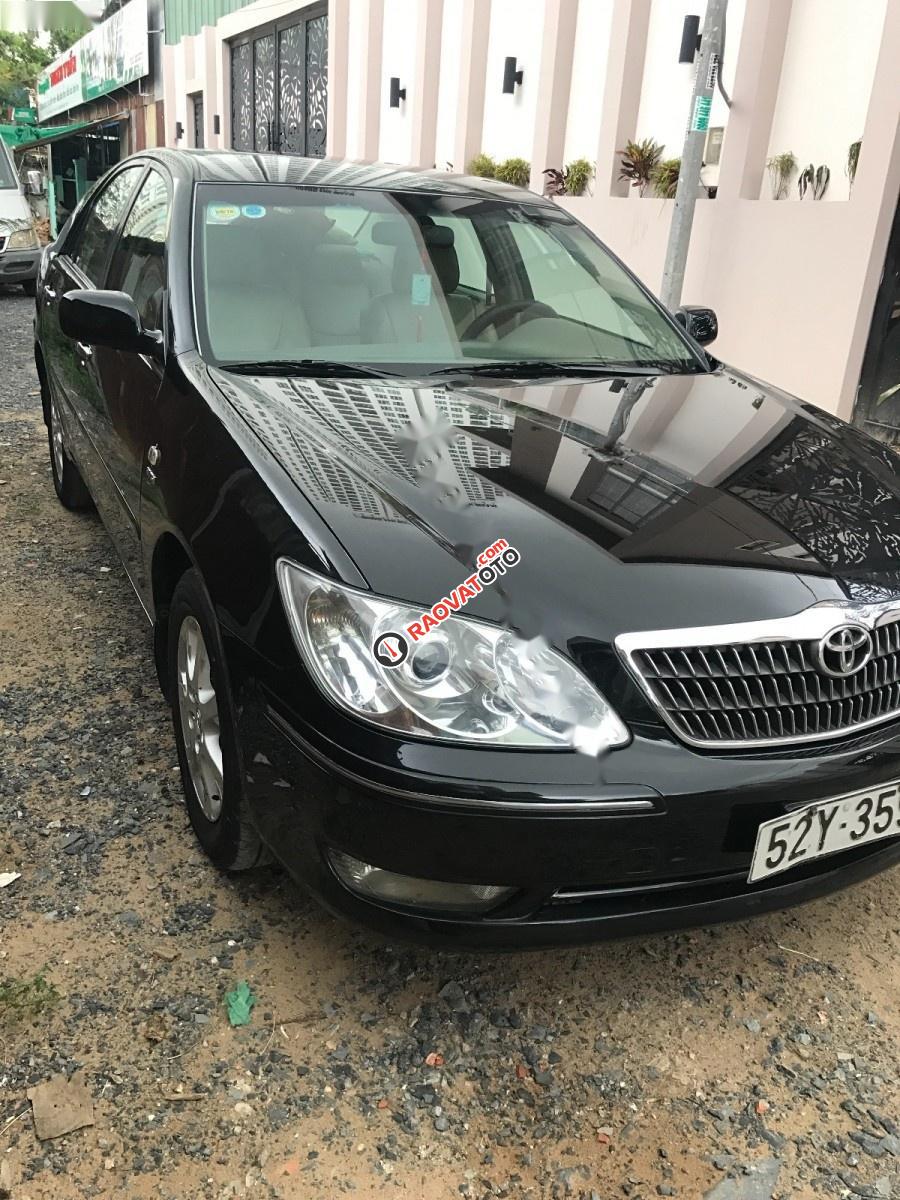 Cần bán lại xe Toyota Camry 3.0V đời 2005, màu đen xe gia đình-2