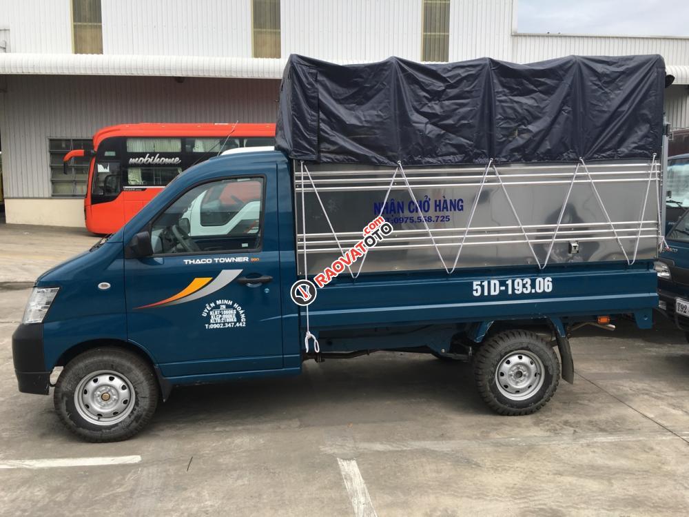 Thaco Towner 990 tải trọng 990 kg, Euro IV, máy lạnh cabin, đời 2017, hỗ trợ trả góp 75% có xe giao liền-3