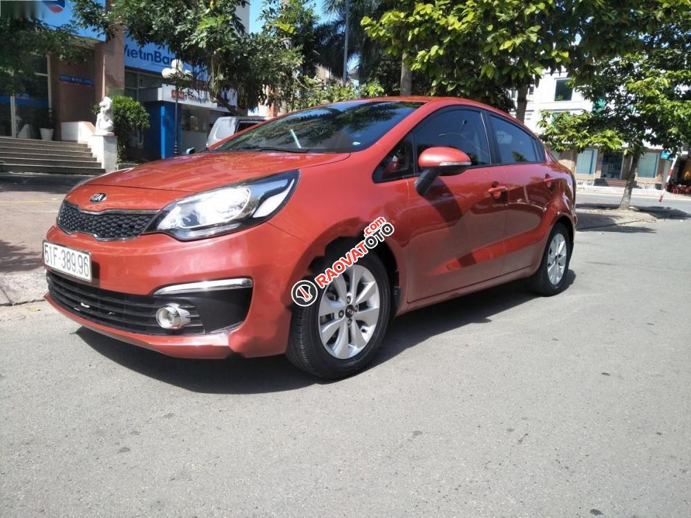 Bán Kia Rio 1.4 AT đời 2015, màu đỏ, nhập khẩu, giá tốt-1