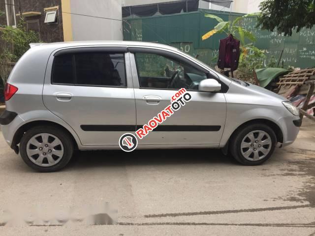 Bán xe Hyundai Getz đời 2009, màu bạc -2