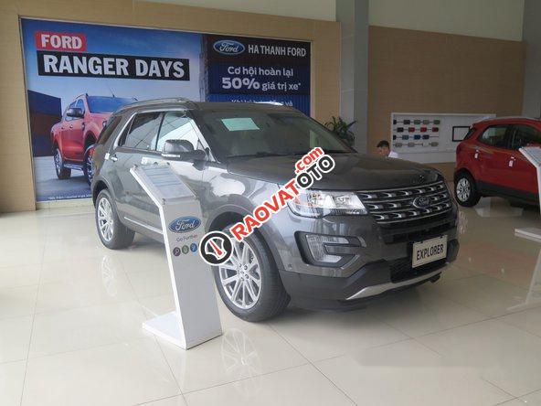 Bán Ford Explorer AT đời 2017, màu xám-9