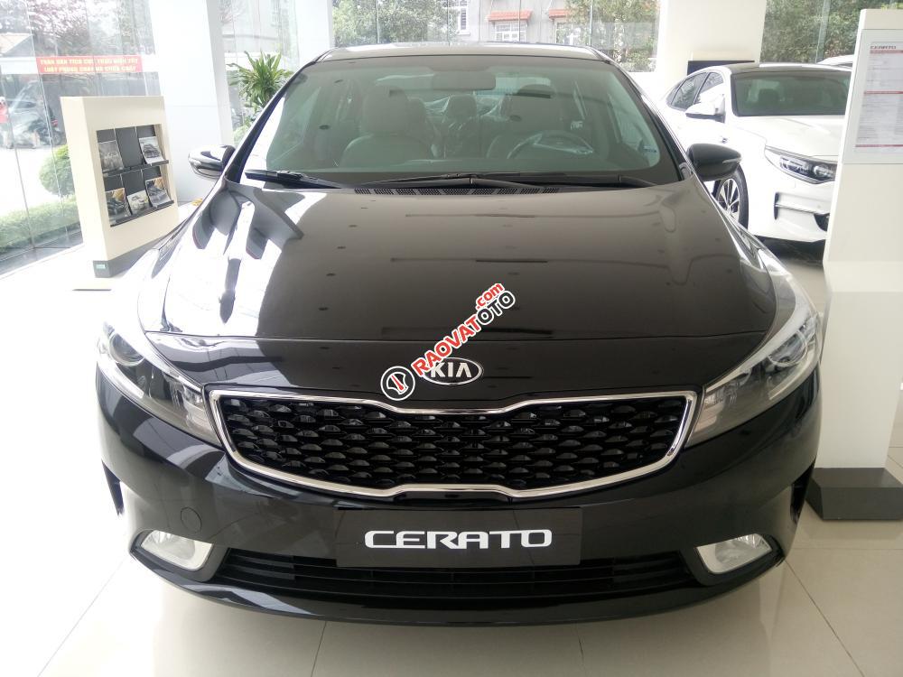 Bán Kia Cerato 1.6MT sản xuất 2018, màu đen, hỗ trợ trả góp: LH 0989.240.241-0