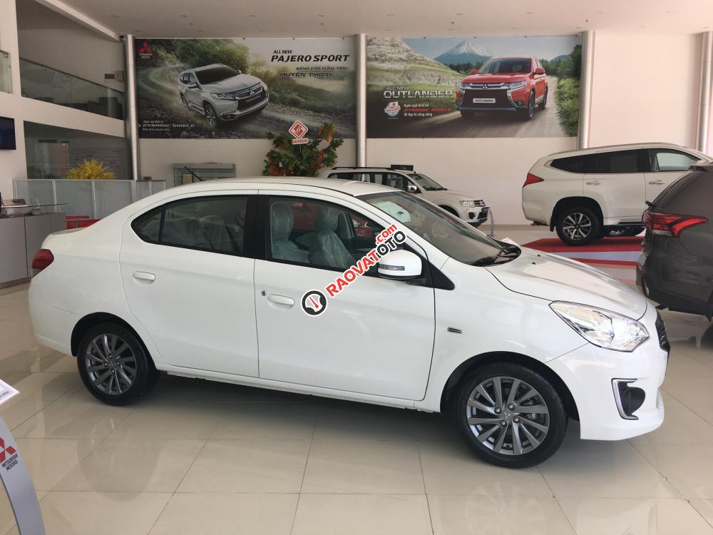 Bán Mitsubishi Attrage MT màu bạc Full Option, xe nhập, giá 450 triệu tại Đà nẵng, xe giao ngay-2