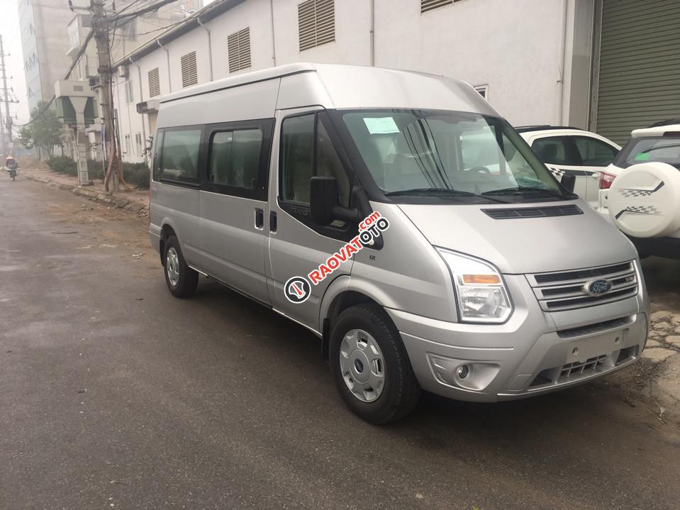 Bán Ford Transit Mid đời 2018, màu bạc-0