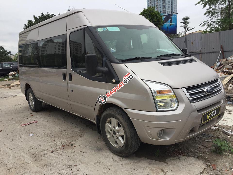 Bán Ford Transit Luxury đời 2014, màu bạc, giá tốt-1