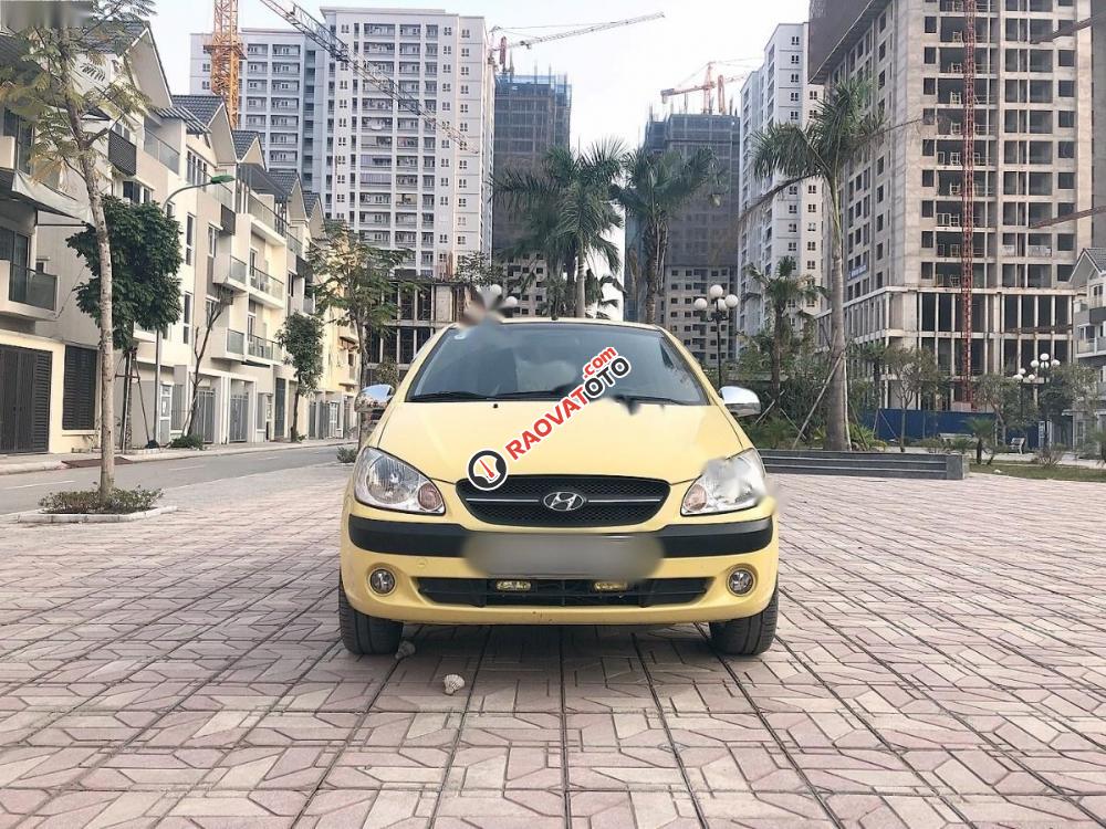 Cần bán lại xe Hyundai Getz 1.4AT năm 2009, màu vàng, nhập khẩu -1