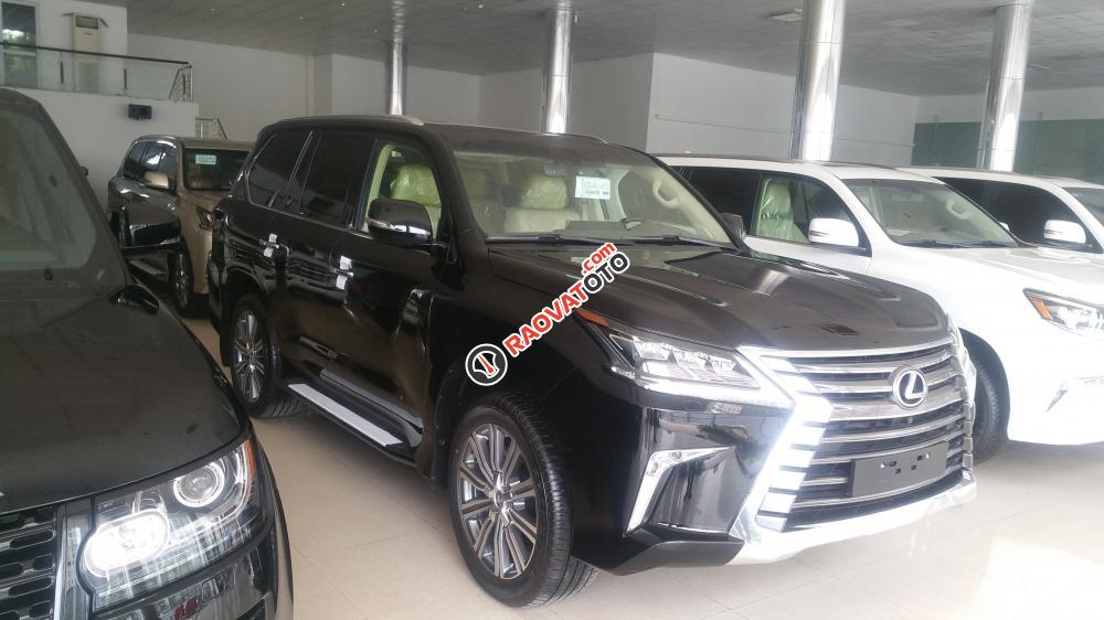 Bán Lexus LX570 đen, nội thất kem model 2017, nhập Trung Đông-1