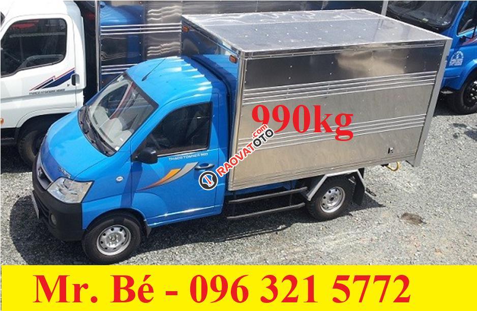 Bán xe tải thùng kín dưới 1 tấn Towner 990 tải trọng 990kg, đời 2017, hỗ trợ trả góp 75%, chỉ từ 80 triệu-0