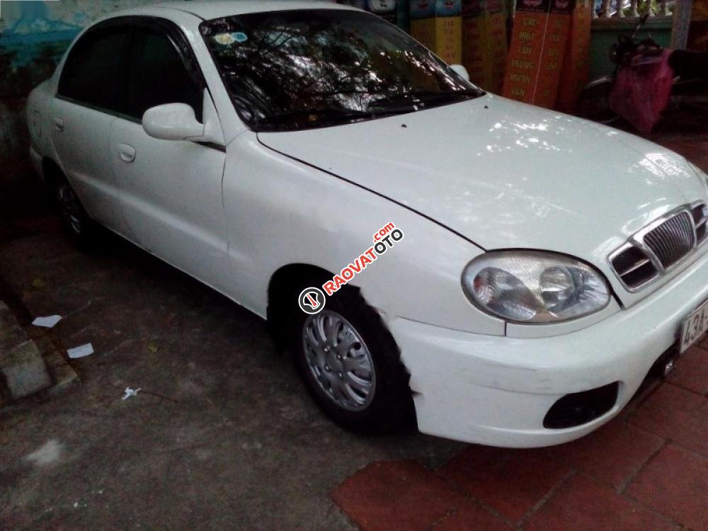 Bán Daewoo Lanos SX đời 2000, màu trắng, giá chỉ 110 triệu-0