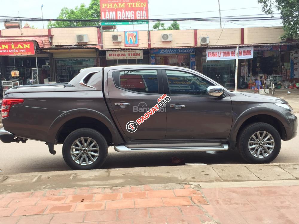 Cần bán Mitsubishi Triton 4x2 AT Mivec đời 2017, màu nâu, nhập khẩu nguyên chiếc, hỗ trợ vay ngân hàng 80%-4