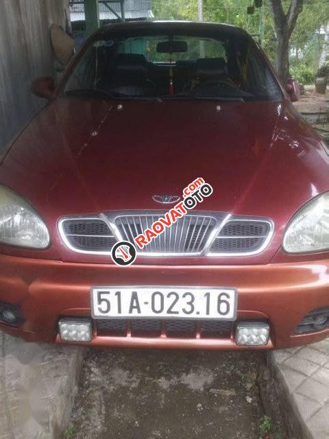 Cần bán gấp Daewoo Lanos đời 2003, màu đỏ-1