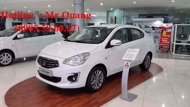 Cần bán xe Mitsubishi Attrage đời 2017, màu trắng, nhập khẩu chính hãng giá cạnh tranh-1