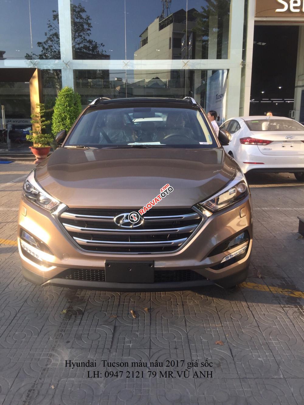 Xe Hyundai Tucson Đà Nẵng model 2018 màu nâu giá sốc, chỉ 760 triệu, Lh: 0941 295 79-3